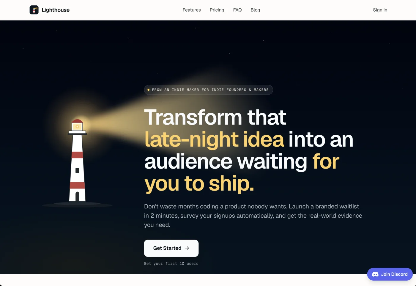 Lighthouse showcase image 3